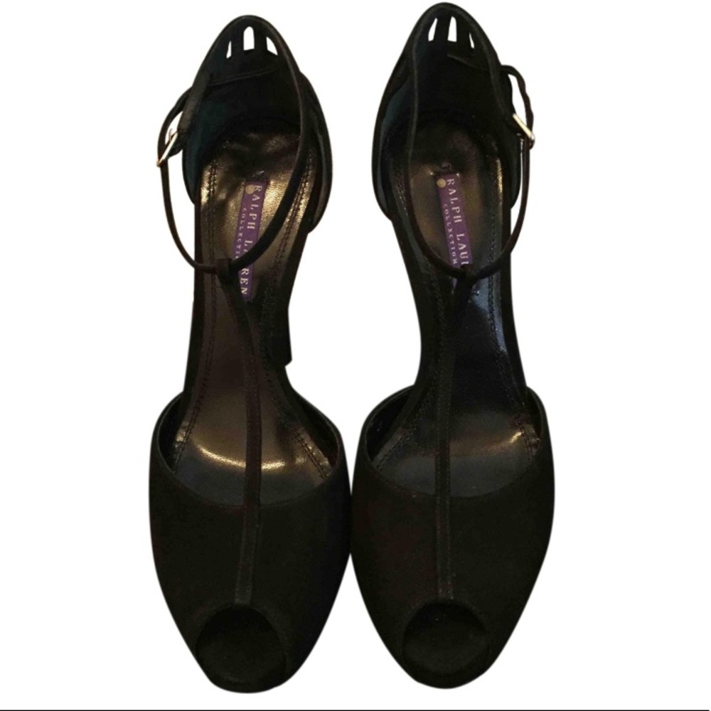 Ralph Lauren Collection Black suede pumps